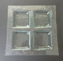 Glasplatte / Schale für Deko Advent / Weihnachten / 24.5 cm