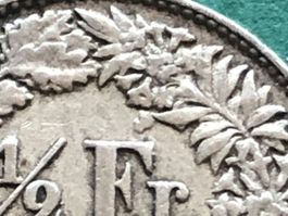 Seltene Abart 50 Rp. 1941 mit div. Abarten