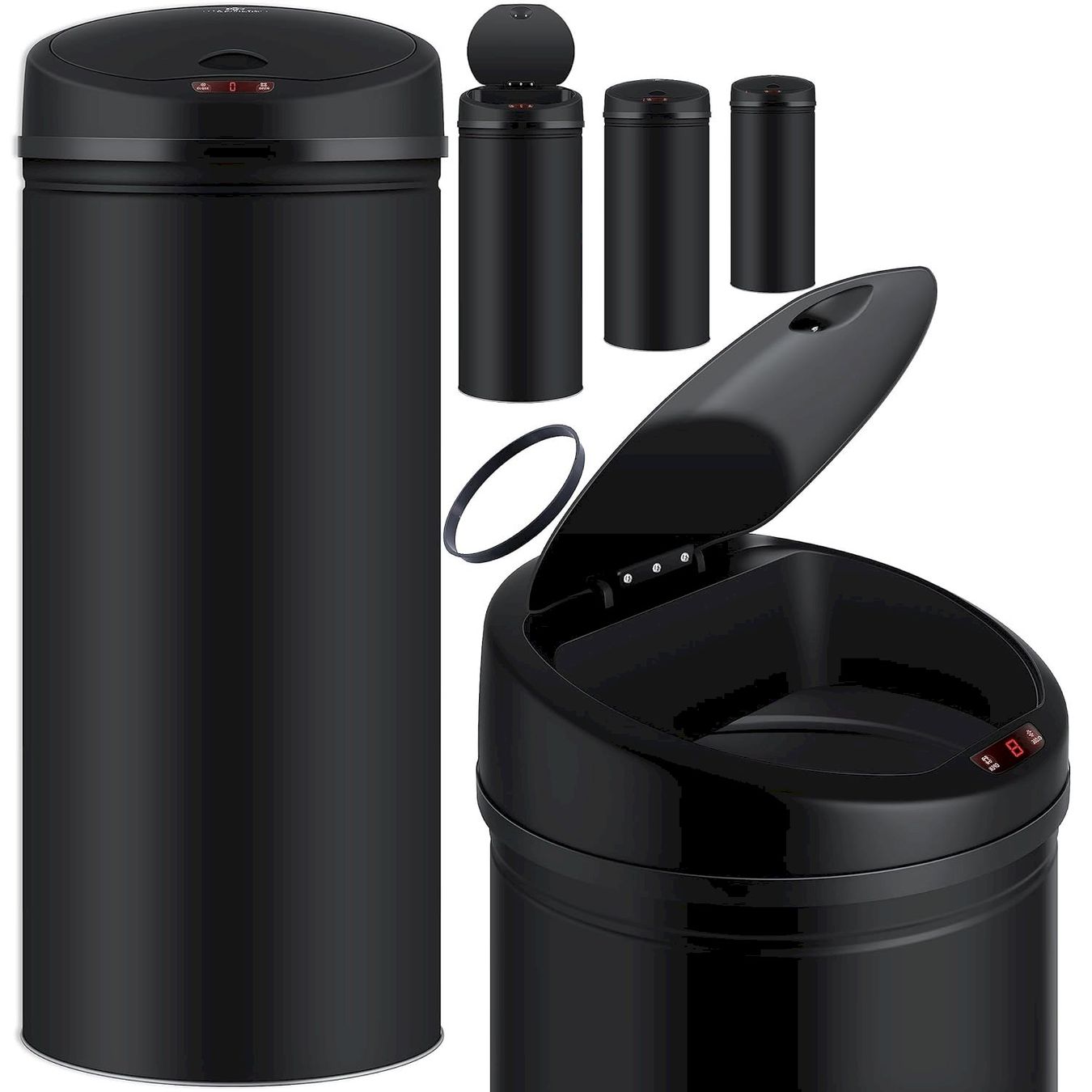 Hailo Cestini per rifiuti: Automatik Sensor Mülleimer 56L schwarz – Nuovo e nell'imballaggio originale da Bottighofen venduto da zaap