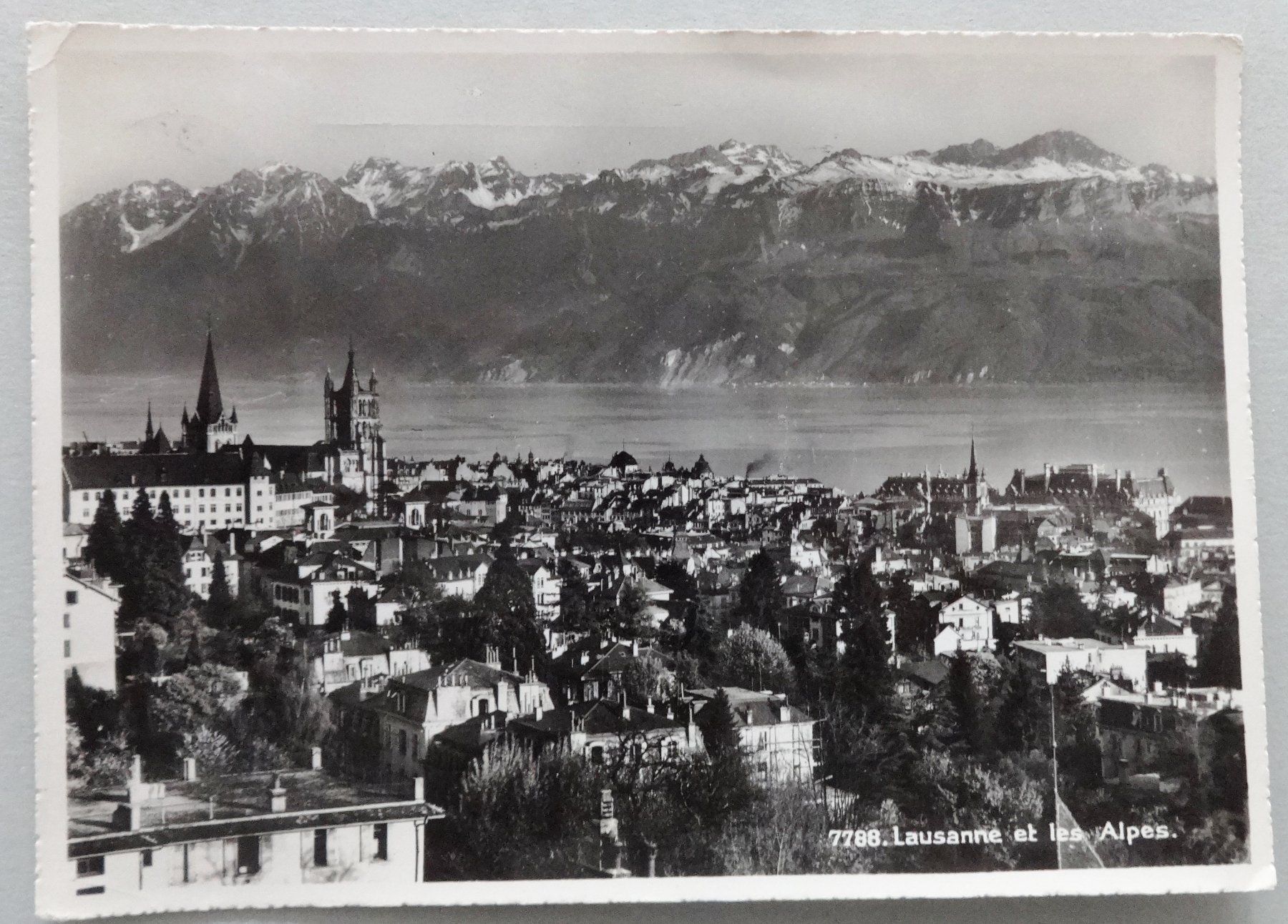 Ansichtskarten: Lausanne et les Alpes – Gebraucht aus Fétigny von Billy2miny