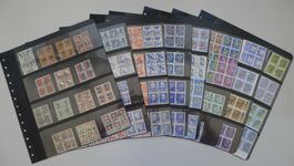 1913-1980, PJ-Viererblock-Sammlung gestempelt, Kat: 6500.-
