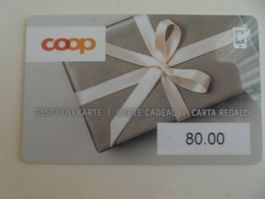 carte cadeau ( vide ) Geschenkkarte (leer)  COOP 80fr