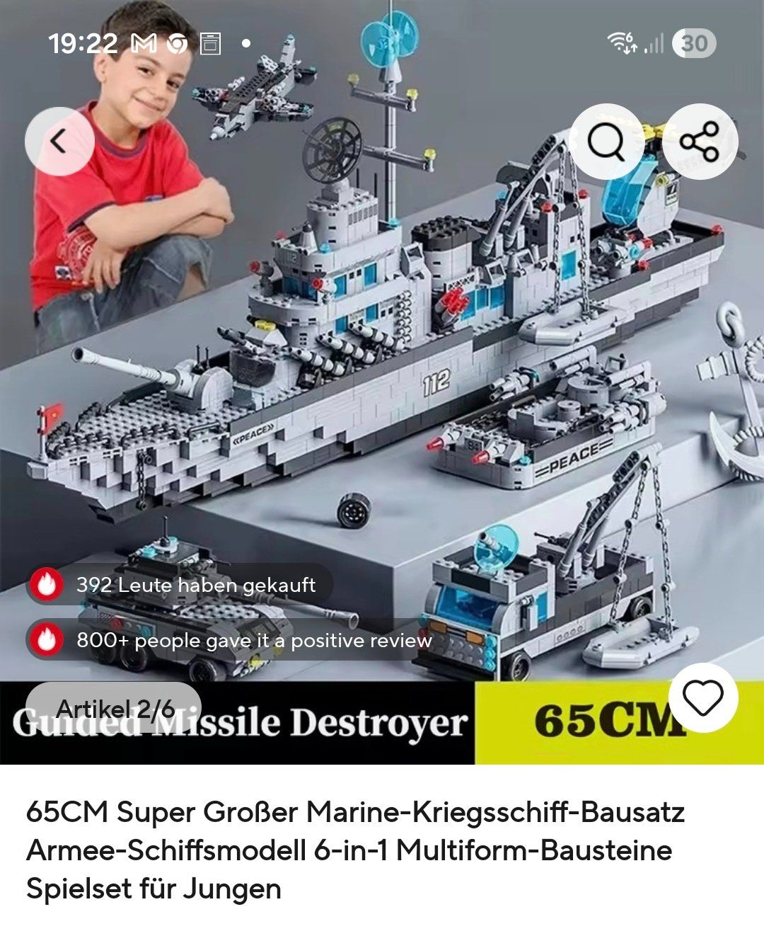 Lego Giocattoli: Lego imitat militär Schiff gross – Usato da halden venduto da ore_dbn5 2