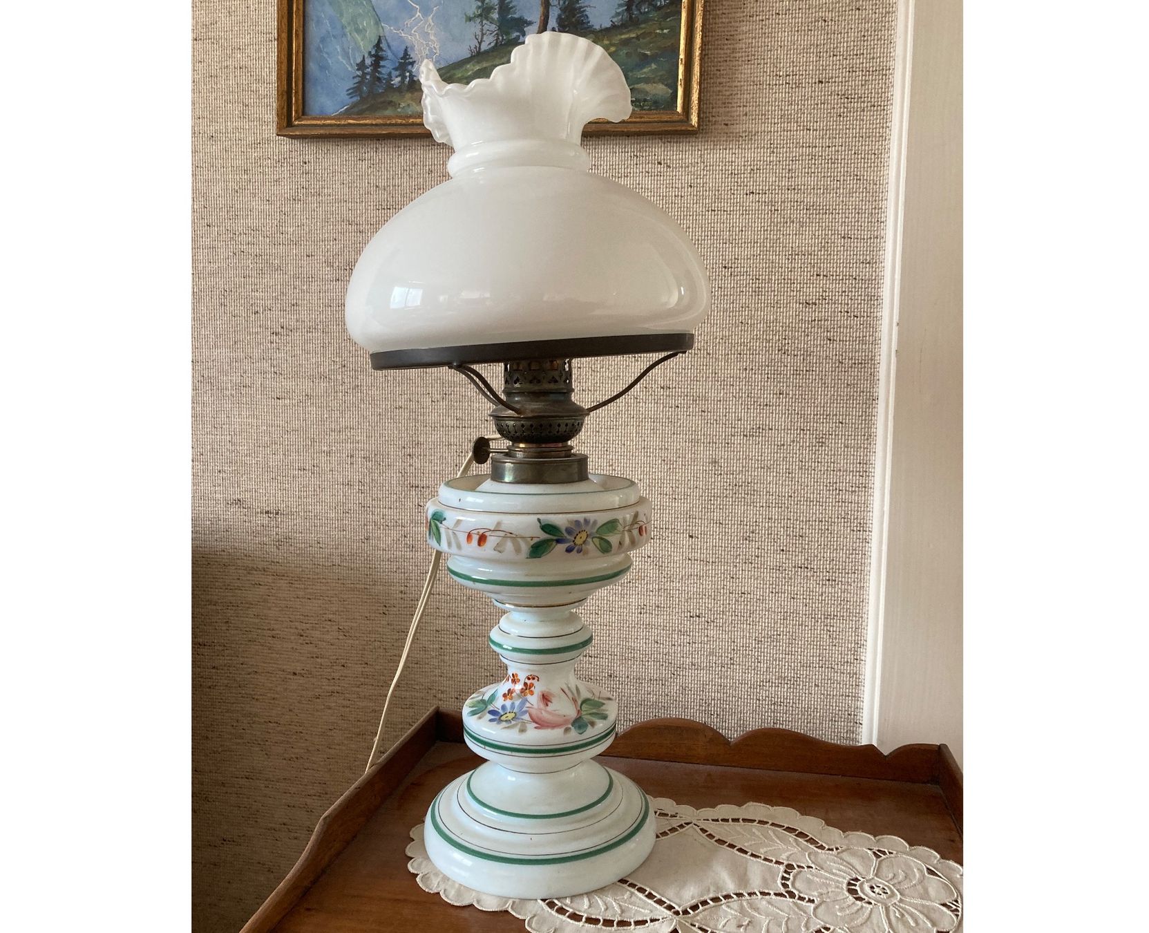 Lampade: Lampe à pétrole électrifiée – Usato da Orny venduto da oli_xc9t