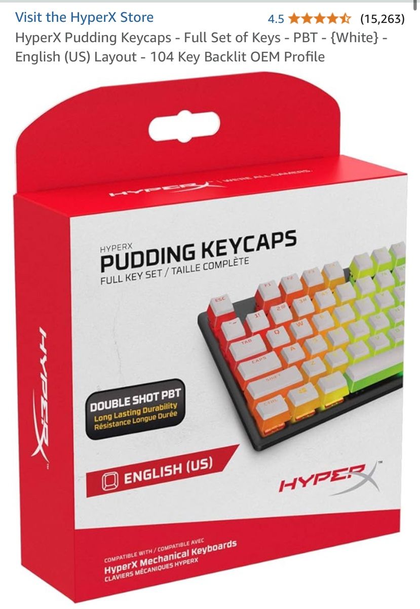 Hyperx Tastiere: HyperX Alloy Origins 60% + HyperX Pudding Keycaps – Nuovo (secondo la descrizione) da St. Gallen venduto da SYu_1122 2