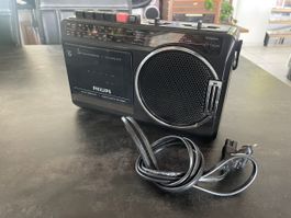 Radio Cassette Recorder Vintage Philips Type D 7182/60R
