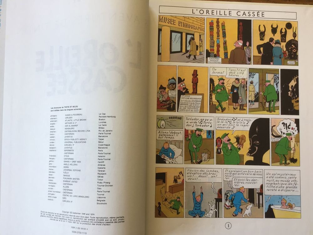 DVD Tintin : l'oreille cassée en dvd dessin animé pas cher