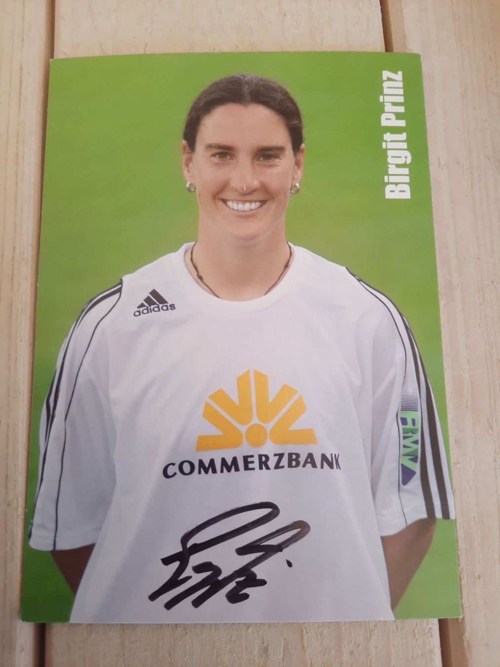 Autografi: Birgit Prinz / ehemalige deutsche Fussballerin – Usato da Worben venduto da ersa01