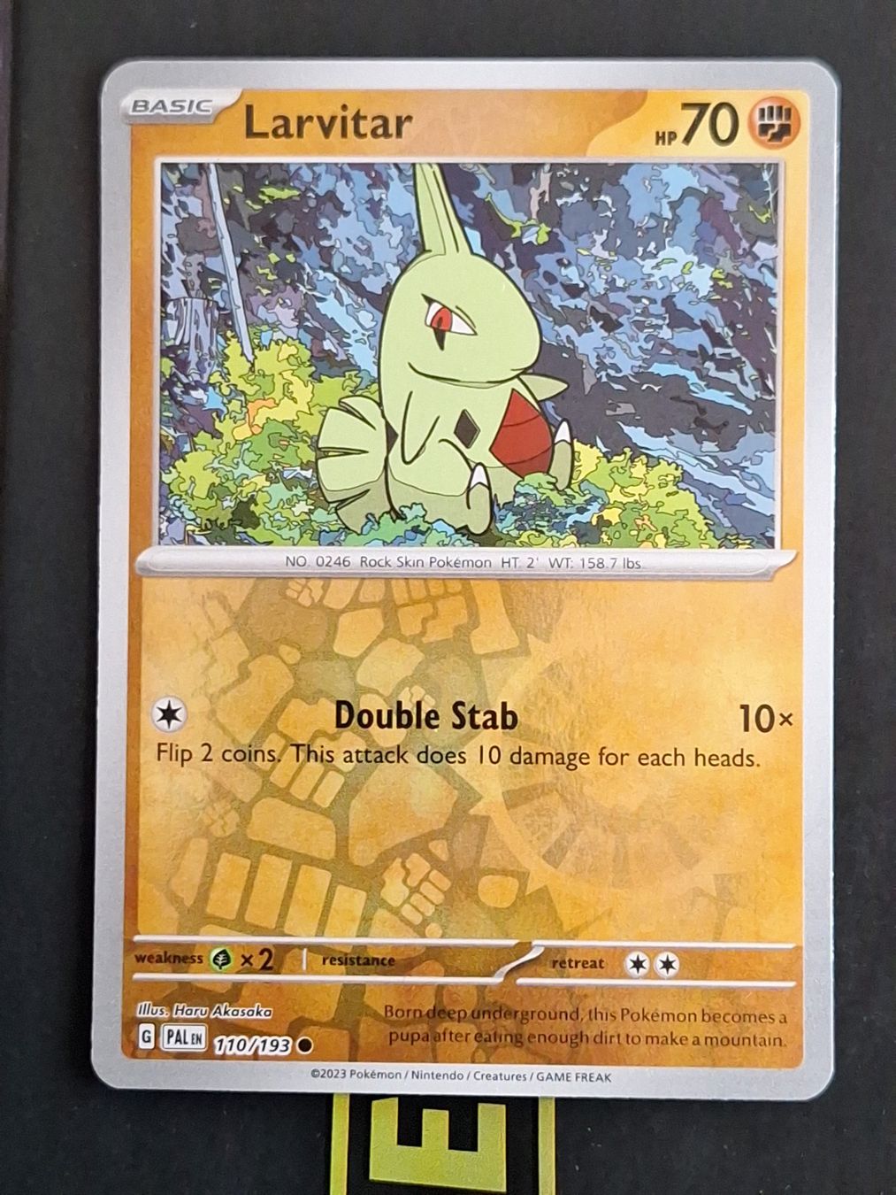Pokémon Carte collezionabili: Larvitar - Pokemon Reverse Holo Obsidian Flames – Usato da Altstätten SG venduto da GGsGameshop