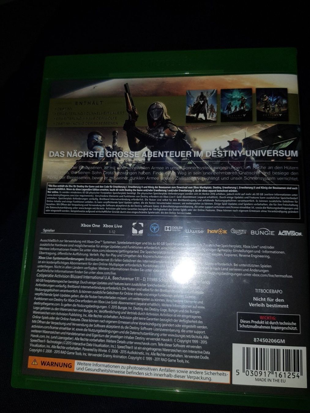 Microsoft Spiele: Destiny für XBOX ONE – Gebraucht aus Emmenbrücke von prisan_LU 2