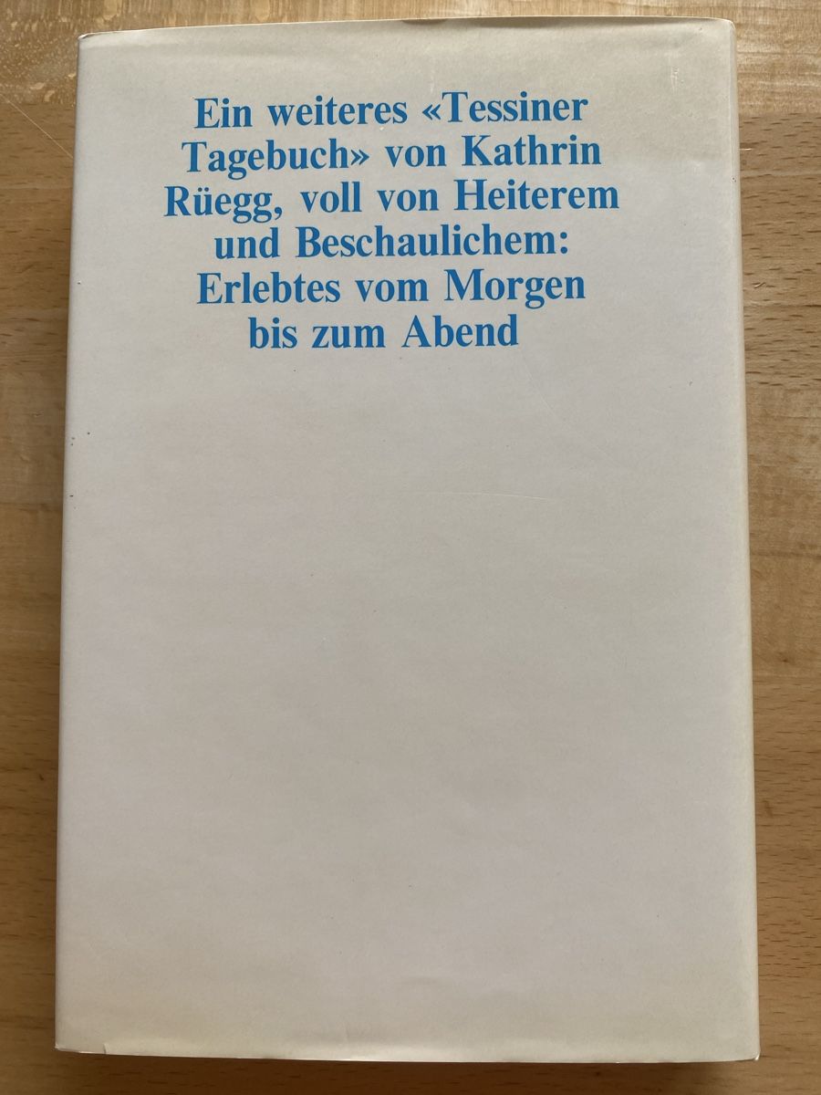 Bücher: Vom Morgen bis zum Abend - Kathrin Rüegg  – Gebraucht aus Schwarzenburg von Michellu 1