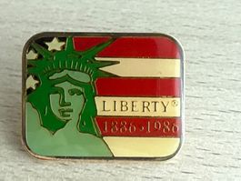 Pin 100 Jahre Freiheitsstatue Liberty 1886-1986