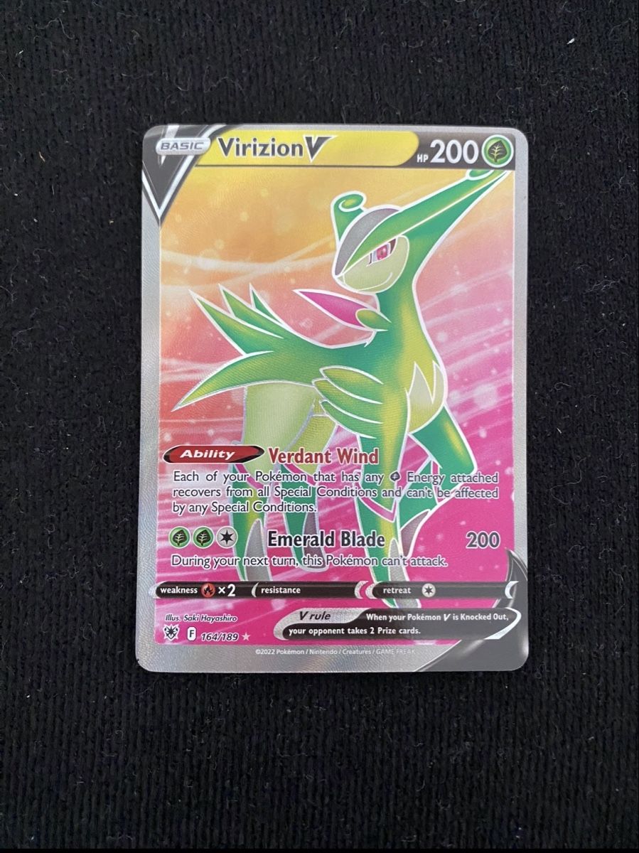Pokémon Carte collezionabili: Virizion off-center error Pokémon card – Nuovo (secondo la descrizione) da Basel venduto da luc_8ghp