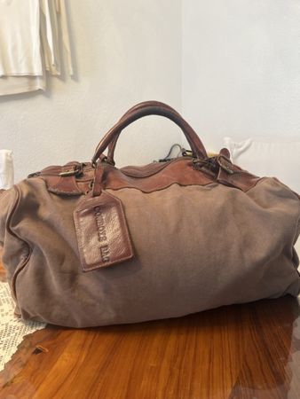 Reisen Wikend Taschen Militärische Braun Gut Erhalt