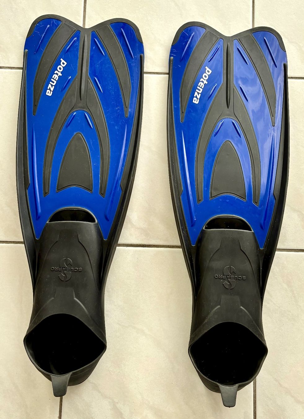 Scubapro Pinne, Maschere & Boccagli: Scubapro Potenza Ganzfuss-Flossen – Usato da Riedholz venduto da Finish