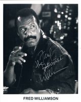 Fred The Hammer Williamson 1938- Autogramm Foto 20x25cm