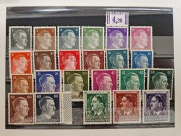 Deutsches Reich Briefmarken Adolf Hitler POSTFRISCH