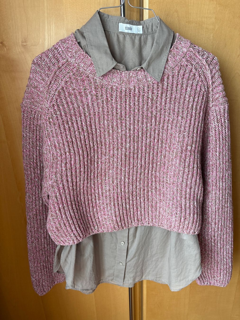 Closed Maglioni & Felpe: Closed Baumwolle Pullover rosa m Kurzarm-Bluse XS/S – Usato da Richterswil venduto da ZueriLake2 4