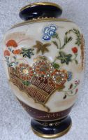 JAPANISCHE CRACKLE-VASE-20x10 CM, GOLDENE-MOTIVE,-VINTAGE