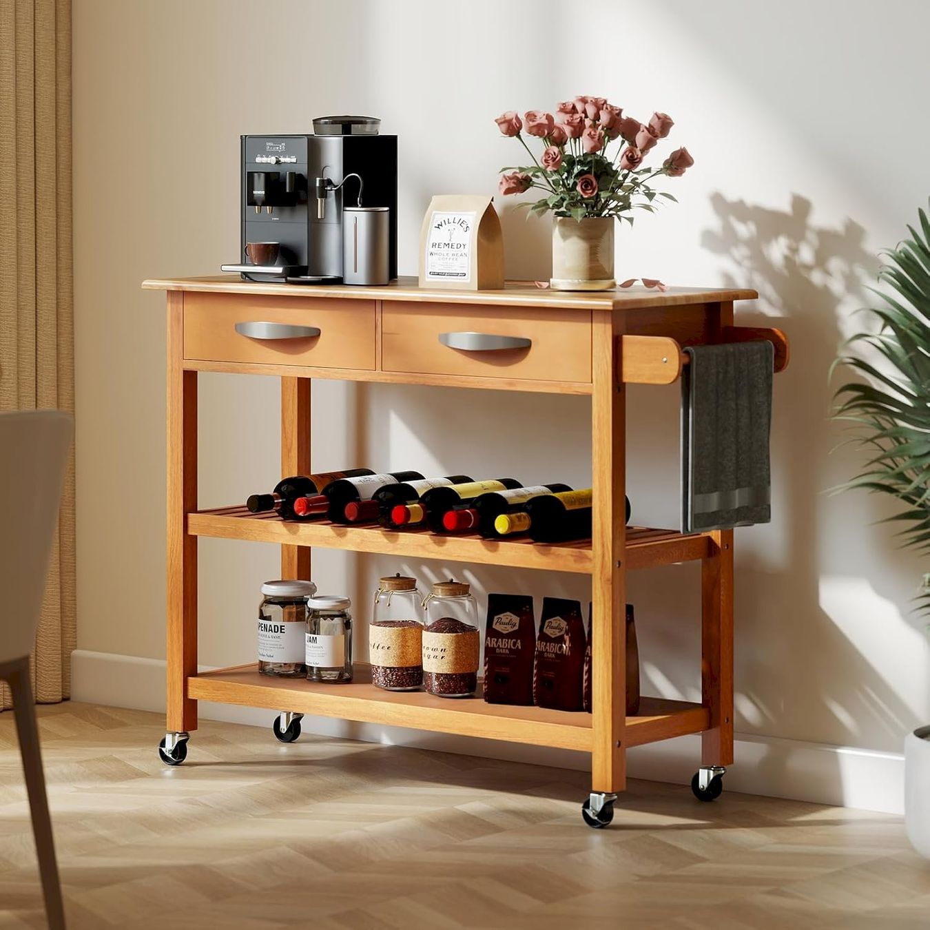 Altro per Gastronomia & Hotel: Küchenwagen mit Arbeitsplatte Naturholz – Nuovo e nell'imballaggio originale da Bottighofen venduto da zaap 7