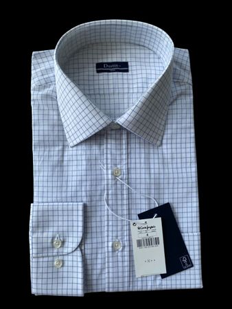 Neues Herrenhemd aus Baumwolle, langärmelig M (-50%)