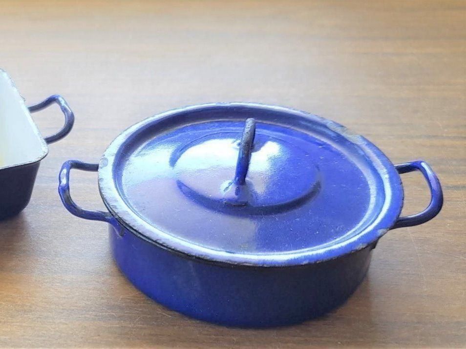 Giocattoli: Puppenstube - Emaille-Topf antik – Usato da Mörschwil venduto da antiksalon 2