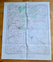 Militärkarte Syrien 1945 DAMAS Levant 1:200'000 (Druck 1949)