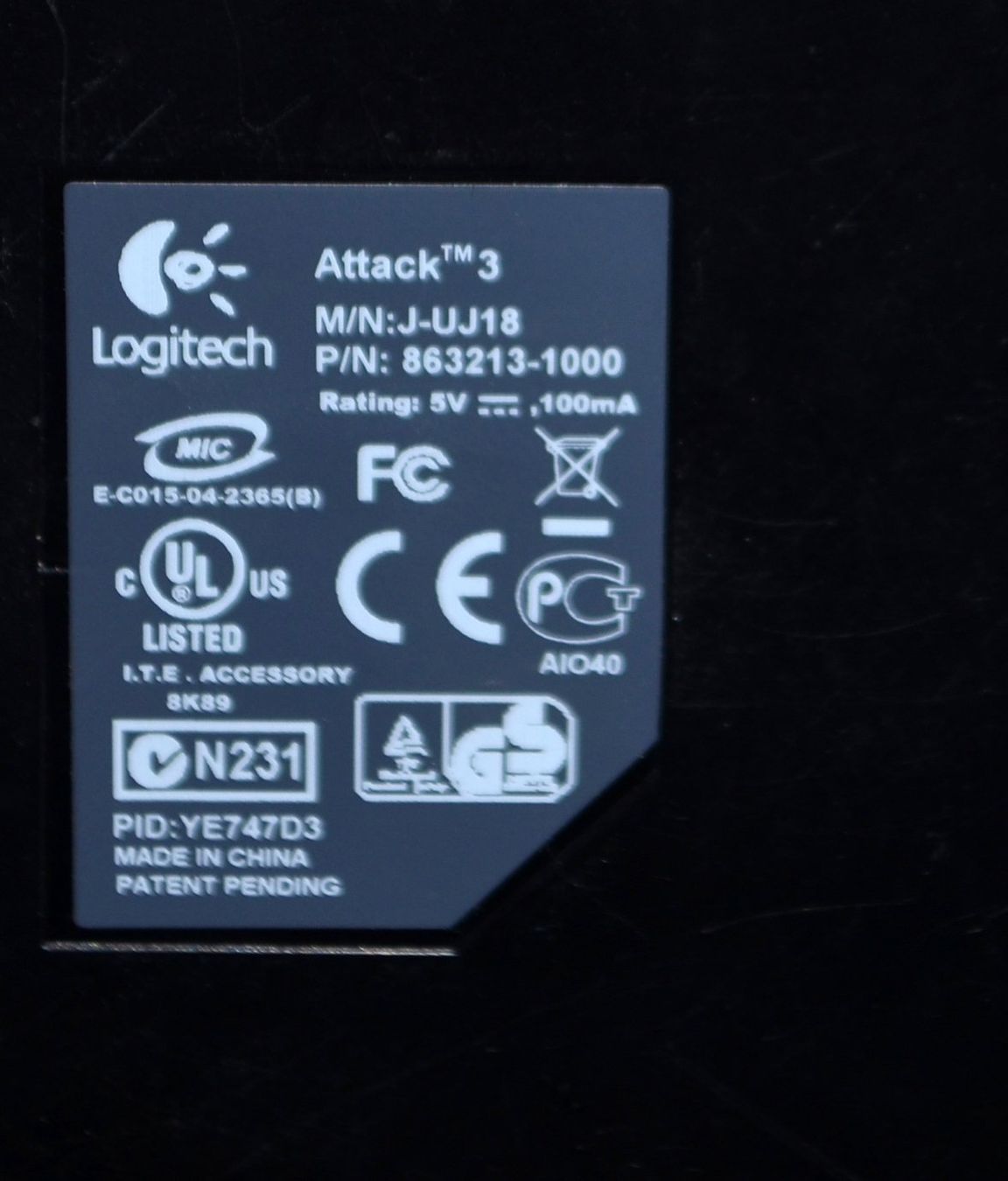 Logitech Controller: Logitech Attack 3 Joystick – Gebraucht aus Collonges von arashee 5