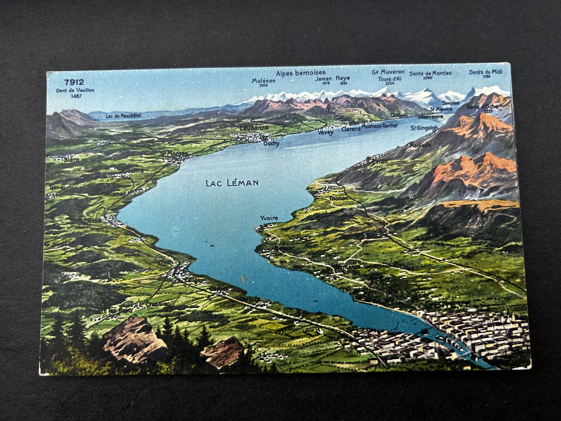 Cartoline postali: Lac Leman, alt – Usato da Hefenhofen venduto da Bierinder