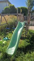 Spielturm mit Rutsche und Schaukeln für den Garten ☀️!