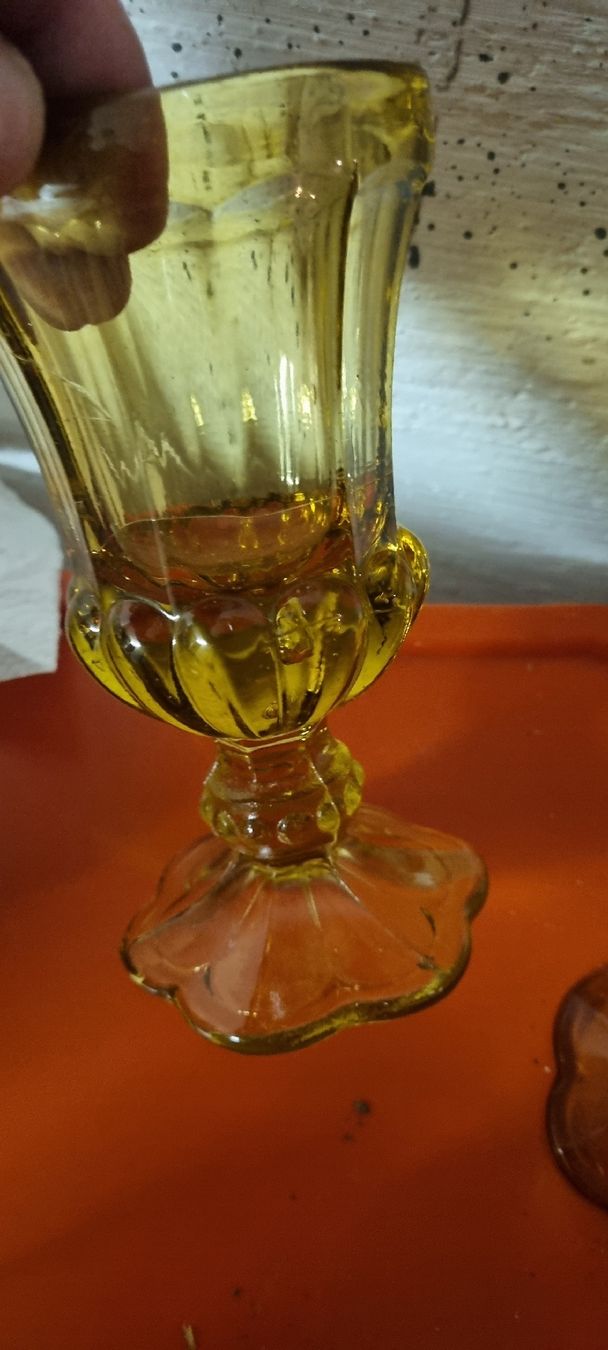 Bicchieri: 4 schöne Vintage Gläser, farbig – Usato da Basel venduto da Jcva 4