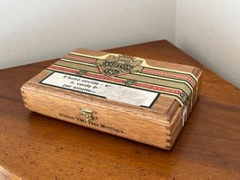 🌴 Boîte à Cigares Ashton Bois Massif Vintage 24 Cigares