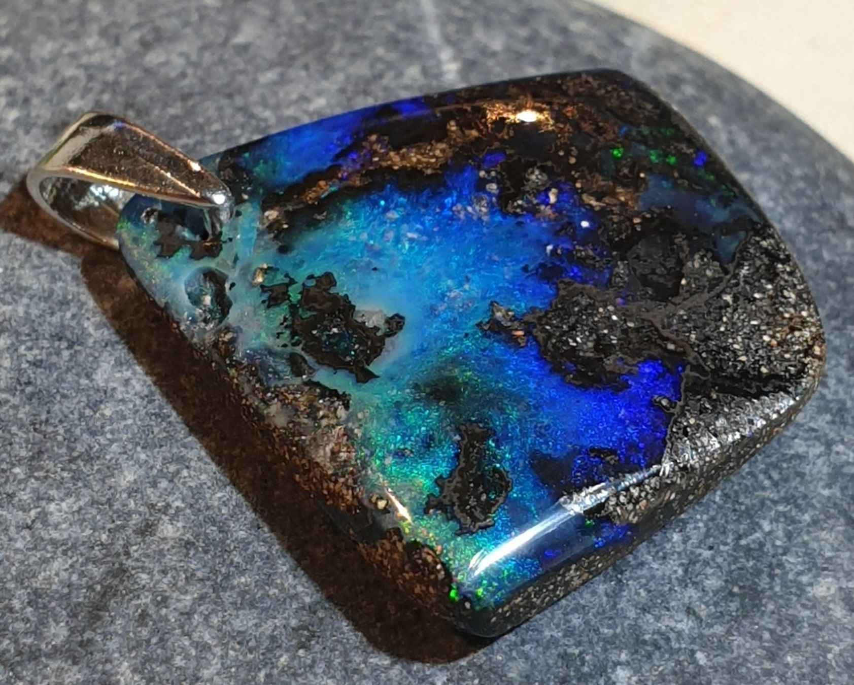 Ciondoli: Anhänger Boulder Opal. – Nuovo (secondo la descrizione) da Niederbüren venduto da Raphael014 7