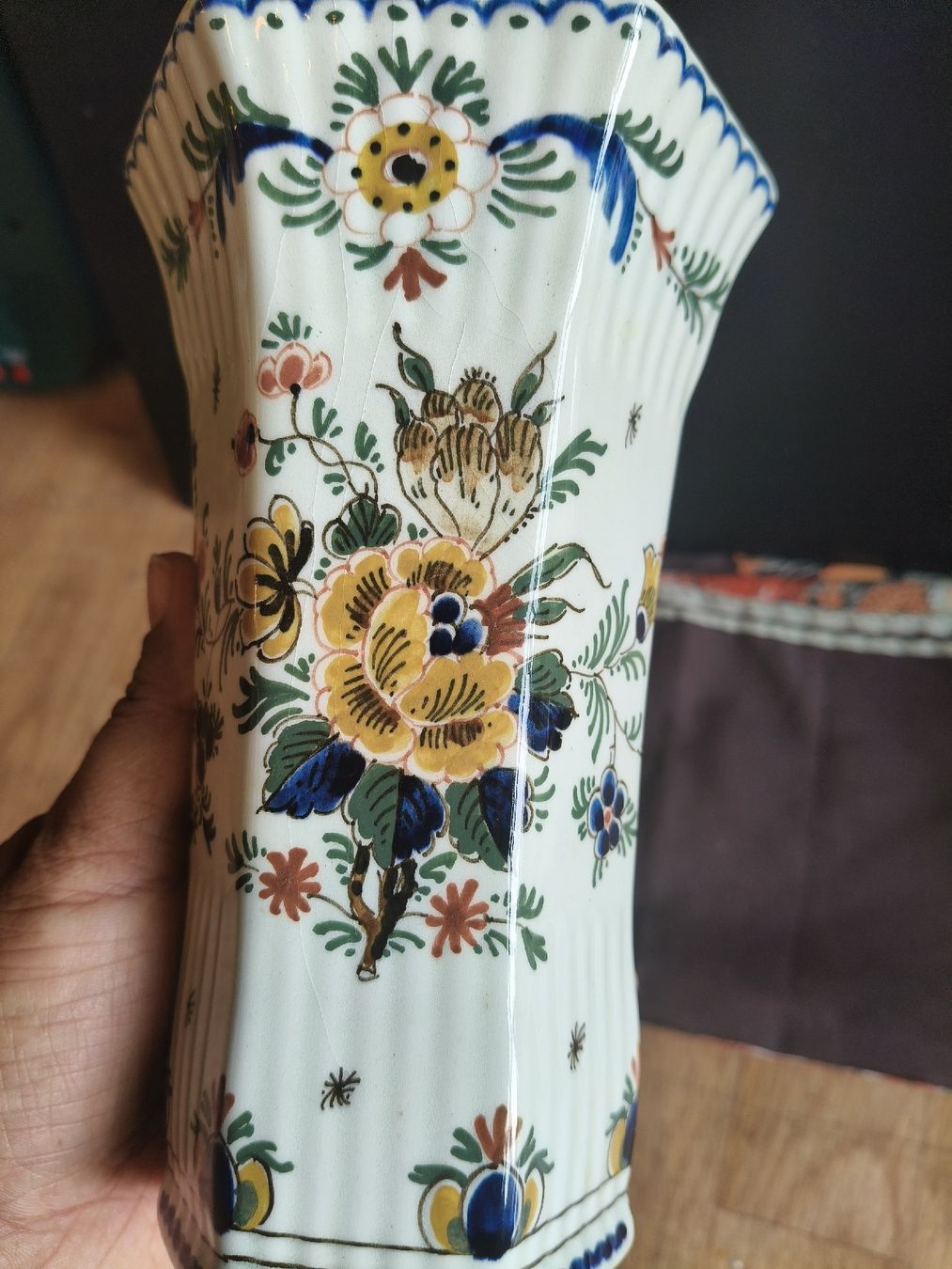 Vasi & Recipienti: Royal Delft Polychrome Vase  – Usato da Zwingen venduto da inf_2blh 3