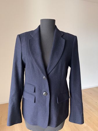 Sakko 100 Wolle dunkelblau Gr 36