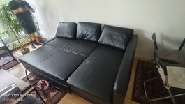IKEA FRIHETEN LEDER SCHLAFCOUCH 
