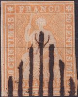 25B (25B1) mit LUZERNER RAUTE +Tinten-Kreuz, Kat: 280.-+