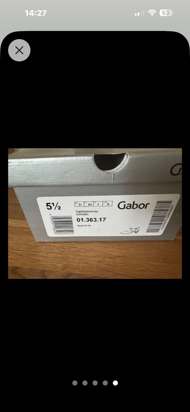 Gabor Damenschuhe: Escarpins Gabor noirs élégants, pointure 5½ – Gebraucht aus Collex von aff_76dh 4