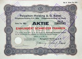 Polyphon-Holding AG, Basel - 1930