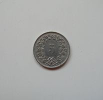 5 Rappen 1958, vz, Nickelkupfer