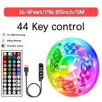 5m LED Strip RGB Lichterkette mit Fernbedienung USB