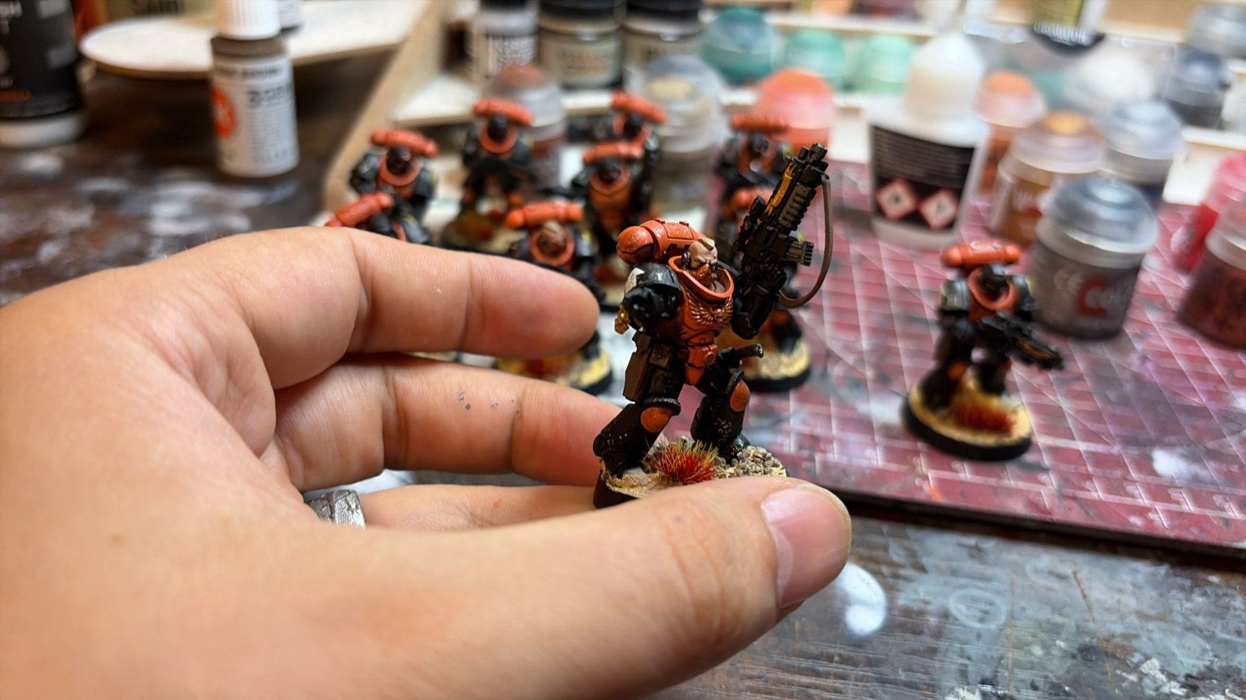 Modellbausätze & Standmodelle: Space Marines Intercessor Squad + 1x Techmarine – Gebraucht aus Wittnau von F1asko 2
