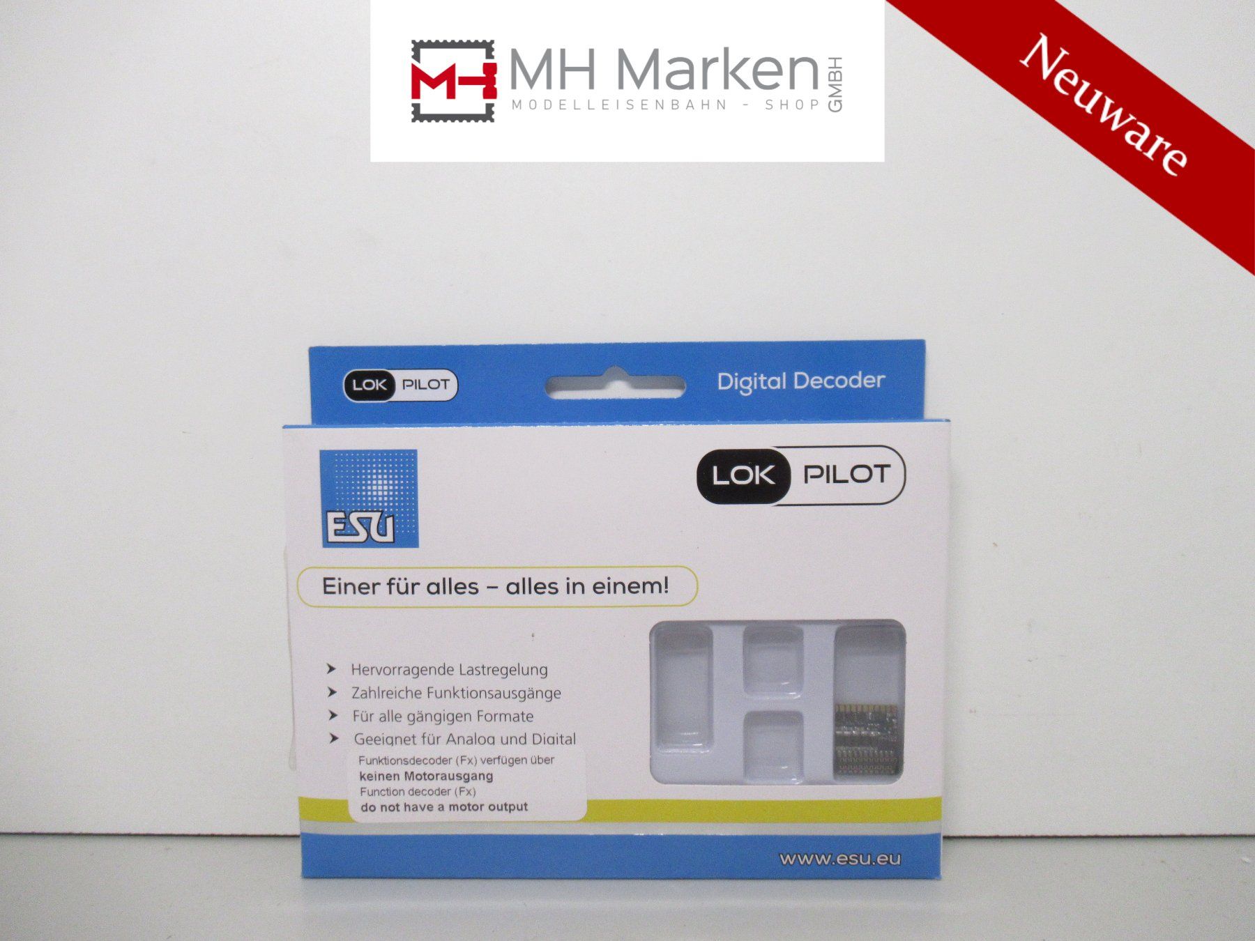 Esu Modellini di ferrovie: ESU 59219 LokPilot 5 Fx DCC/MM/SX, 21MTC NEM660, Decoder – Nuovo e nell'imballaggio originale da Basel venduto da mhmarken
