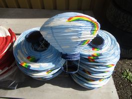 Partylampe Lampion  Heissluftballon Deckenlampe Gartendecco