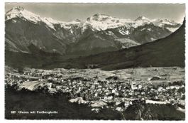 AK Glarus mit Freibergkette 1956
