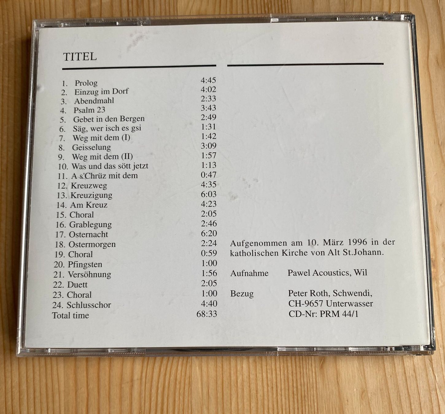 CD: Peter Roth: Toggenburger Passion – Usato da Weinfelden venduto da Cheyenne21 1