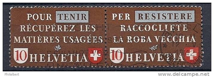 Tutti i francobolli: CHZ33e - Se tenant Z33e obl. – Usato da Trélex venduto da Phil_Albert