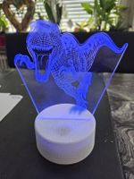 LED Dinosaurier Lampe 3D mit Farbwechsel guter Zustand