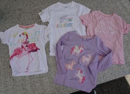 Lacoste Shirt Gr 110 116 Einhorn Next Cardigan bunt Flamingo