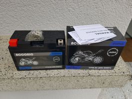 Motorradbatterie, Starterbatterie, YT9B-BS, AGM, neu